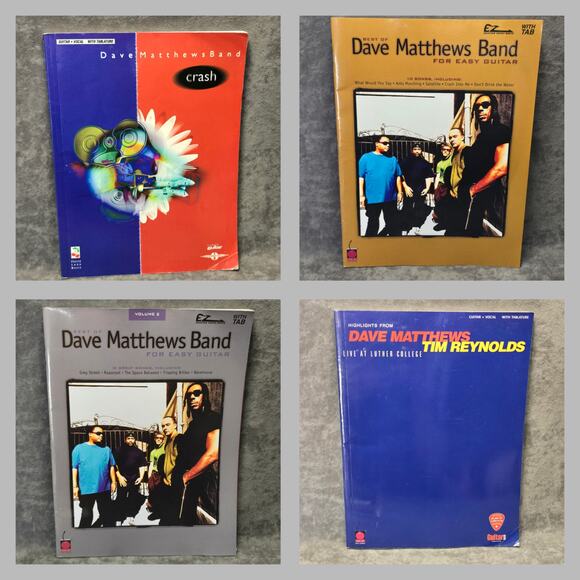 Cherry Lane Dave Matthews Band Sheet Music Easy Guitar Tablature Book with Riffs - Picture 1 of 6